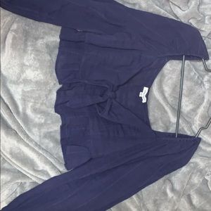 cute long sleeve crop top